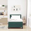vidaXL Cama Box com colch&atilde;o Verde Escuro 90 x 200 cm Veludo