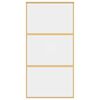 vidaXL Porta deslizante 102,5x205 cm vidro ESG/alum&iacute;nio dourado