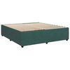 vidaXL Cama com molas/colch&atilde;o 180x200 cm veludo verde-escuro