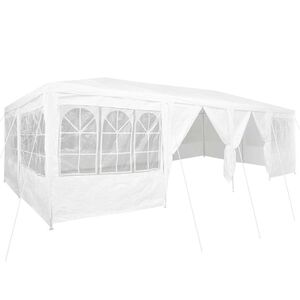 vidaXL Tenda de Festa 800 x 400 x 266 cm Branco Polietileno