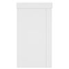 vidaXL Suportes p/ plantas 2 pcs 10x10x18 cm derivados madeira branco