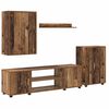 vidaXL Conjunto de m&oacute;vel de TV 4 pcs Madeira Antiga Madeira processada
