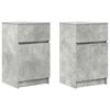 vidaXL Mesas de cabeceira 2 pcs derivados de madeira cinzento cimento