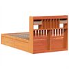 vidaXL Cama sem colch&atilde;o 120x190 cm madeira pinho maci&ccedil;a castanho-mel