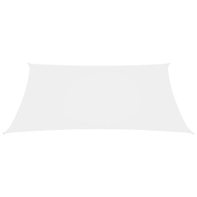 vidaXL Para-sol estilo vela tecido oxford retangular 2x4 m branco