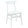 vidaXL Cadeiras de Jantar 2 pcs Branco 42 x 47,5 x 81 cm