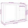 vidaXL Abrigo de lenha para jardim 245x98x159 cm a&ccedil;o galvanizado verde