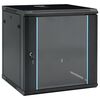 vidaXL Arm&aacute;rios de rede com armazenamento Preto 600 x 600 x 640 mm A&ccedil;o