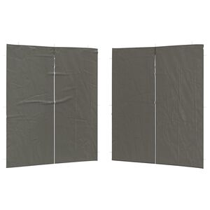 vidaXL Lateral de Tenda para Festa 2 pcs Antracite 200 x 195 cm