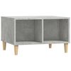 vidaXL Mesa de centro 60x50x36,5 cm derivados de madeira cinza cimento