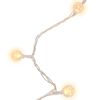 vidaXL Cordão de luzes em globo 40 m 400 LED 8 funções branco quente