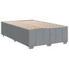 vidaXL Cama boxspring com colch&atilde;o 120x190 cm tecido cinzento-claro