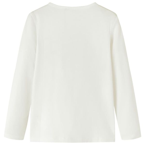 T-shirt de manga comprida para crian&ccedil;a cor cru 116