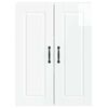 vidaXL Arm&aacute;rio de Cozinha com porta Branco Brilhante 60 x 31 x 80 cm