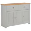 vidaXL Aparador 112x35x81 cm cinzento