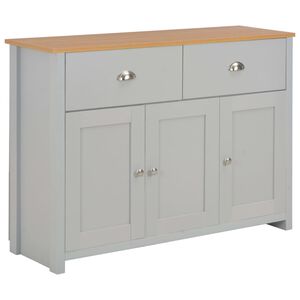 vidaXL Aparador 112x35x81 cm cinzento