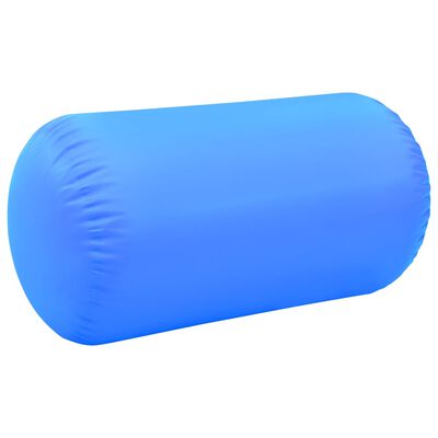vidaXL Rolo de ginástica/yoga insuflável com bomba 120x75 cm PVC azul