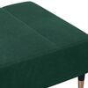 vidaXL Apoio de p&eacute;s 77x55x31 cm veludo verde-escuro