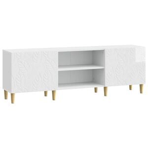 vidaXL Gabinete para TV 150 x 31 x 50 cm Branco Brilhante