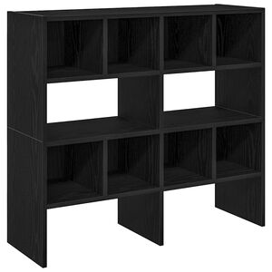 vidaXL Sapateiras 2 pcs empilh&aacute;veis 89,5x30x40 cm carvalho preto