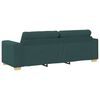 vidaXL Sof&aacute; 3 pcs Verde Escuro 221 x 80 x 80 cm