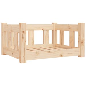 vidaXL Cama para cães 55,5x45,5x28 cm madeira de pinho maciça
