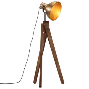 vidaXL Candeeiro de p&eacute; 25 W 45x45x120 cm E27 bronze antigo