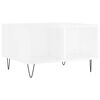 vidaXL Mesa de centro 60x50x36,5 cm derivados madeira branco brilhante