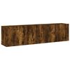 vidaXL M&oacute;veis de parede para TV 2 pcs 80x30x41 cm carvalho fumado