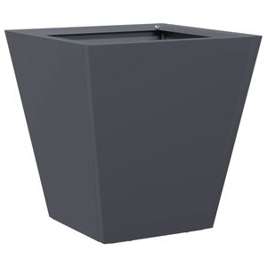 vidaXL Vaso/floreira de jardim 30x30x30 cm a&ccedil;o antracite