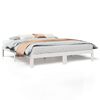 vidaXL Cama sem colch&atilde;o 180x200 cm madeira de pinho maci&ccedil;a branco