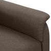 vidaXL Poltrona de massagens reclin&aacute;vel tecido castanho
