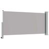 vidaXL Toldo lateral retrátil para pátio 120x300 cm cinzento