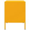 vidaXL Mesa de cabeceira 36x39x50,5 cm aço amarelo mostarda