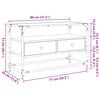 vidaXL M&oacute;vel de TV c/ tampo de vidro derivados madeira carvalho sonoma
