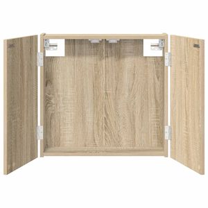 vidaXL Arm&aacute;rio para Dartboard Carvalho Sonoma 56 x 12 x 53,5 cm