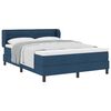 vidaXL Cama Box com cabeceira Azul 140 x 190 cm tecido