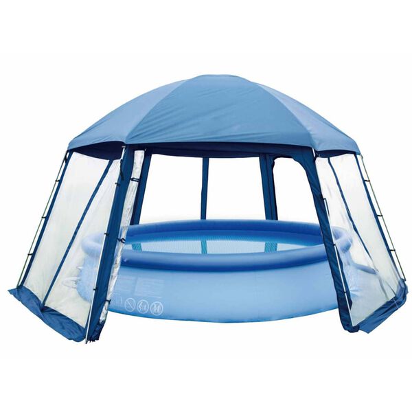 Blue Bay Tenda para piscina tipo II azul 520x600x280 cm