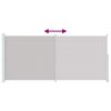 vidaXL Toldo lateral retr&aacute;til para p&aacute;tio 220x500 cm cinzento