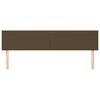 vidaXL Cabeceira de cama 2 pcs tecido 80x5x78/88 cm castanho