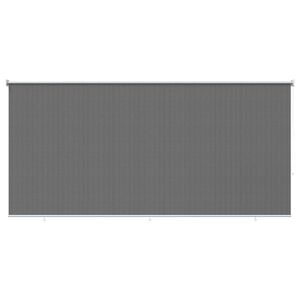 vidaXL Persiana Rol&ocirc; Externa com Bloco de 90% UV Cinzento-claro HDPE
