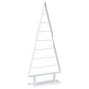 vidaXL &Aacute;rvore de Natal de metal KUOPIO 125 cm A&ccedil;o Branco