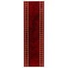 vidaXL Tapete Runner FLORNES Tecido Vermelho PP 7 mm