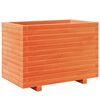 vidaXL Vaso/floreira de jardim 70x40x49,5 cm pinho maci&ccedil;o castanho mel