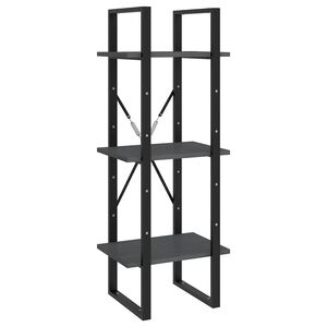 vidaXL Estante c/ 3 prateleiras 40x30x105 cm pinho maci&ccedil;o cinzento