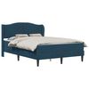 vidaXL Estrutura de cama com colch&atilde;o Azul 120 x 190 cm Veludo