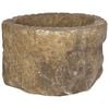 vidaXL Vaso de Jardim Pedra envelhecida &Oslash; 35 x 20 cm Calc&aacute;rio