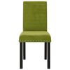 vidaXL Cadeiras de jantar 4 pcs veludo verde-claro