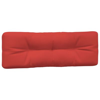 vidaXL Almofadões para móveis de paletes 7 pcs tecido vermelho
