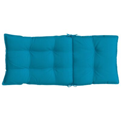 vidaXL Almofadões cadeira encosto alto 2 pcs tecido oxford azul-claro
